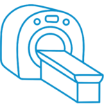 icon of CT scanner radiation oncology